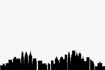 Cityscape silhouette border vector. Free | Free Vector - rawpixel