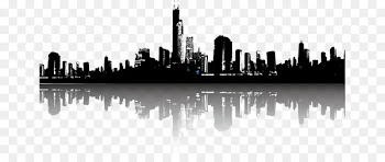Cityscape Skyline Illustration - Vector city silhouette 