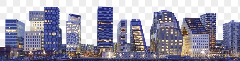 Cityscape skyline png border, architecture | Free PNG - rawpixel