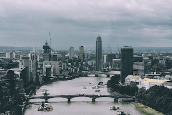 Cityscape Under Dark Sky