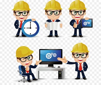 Civil Engineering - Construction engineer cartoons 