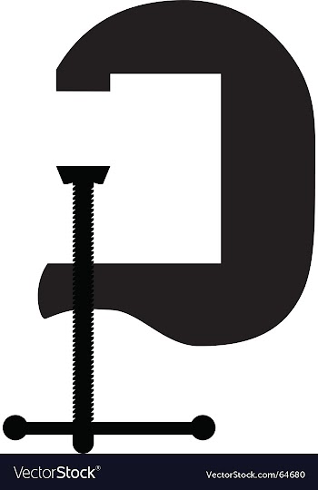Clamp icon vector image