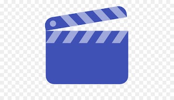Clapperboard, Film, Cinema, Cobalt Blue, Blue PNG