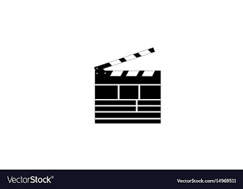 Clapperboard logo vector image