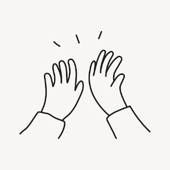 Clapping hands sticker, celebration doodle | Free PSD Illustration - rawpixel