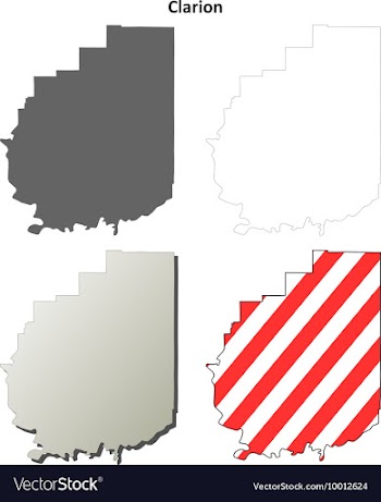 Clarion Map Icon Set vector image