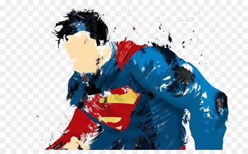 Clark Kent Batman Drawing Comic book Wallpaper - American hand-painted Superman pattern 