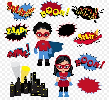 Clark Kent Comics Clip art - Language comic style bubbles stick and small paper vector material superman download, 