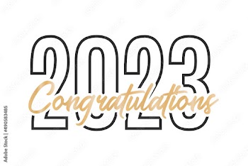 Class of 2023, Congrats 2023, Congrats Class of 2023, Graduates, Congratulations Class of 2023 Vector Text Icon Background Illustration