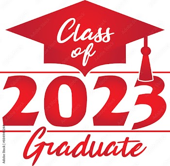 Class of 2023 Graduate Red Graphic