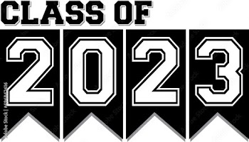 class of 2023 Ribbon Banner Black and White