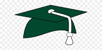 Class Of - Graduation Cap With Green Tassel