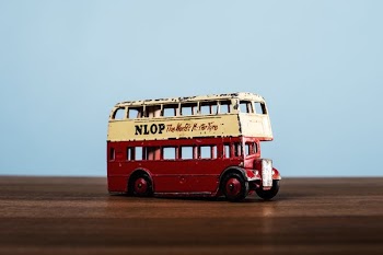 Classic Antique Toy Double Decker Bus