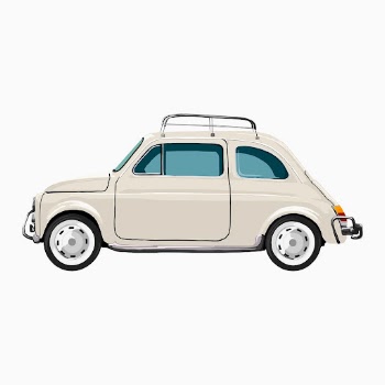 Classic beige car, white background | Free Photo - rawpixel