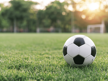 Classic Black and White Soccer Ball on Lush Grass