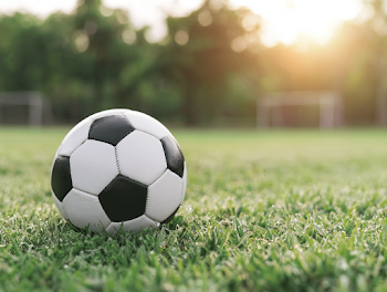 Classic Black and White Soccer Ball on Lush Green Grass