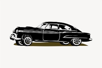 Classic car clipart, vehicle illustration | Free Vector - rawpixel