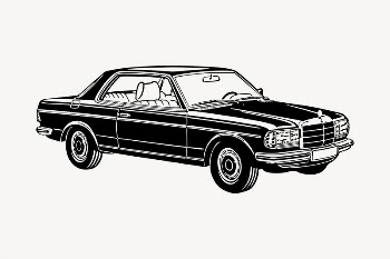 Classic car drawing, vehicle illustration | Free PSD - rawpixel