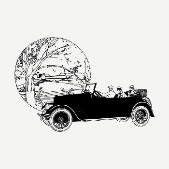 Classic car drawing, vintage illustration | Free PSD - rawpixel
