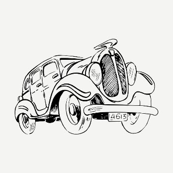 Classic car drawing, vintage illustration | Free PSD - rawpixel