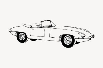 Classic car drawing, vintage transportation | Free Vector Illustration - rawpixel