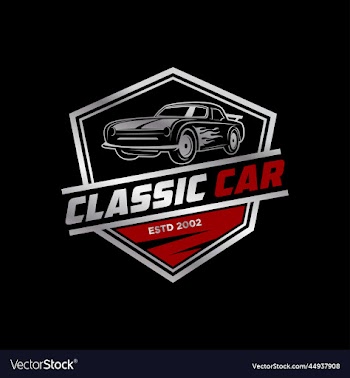 classic car modification logo shield automotive