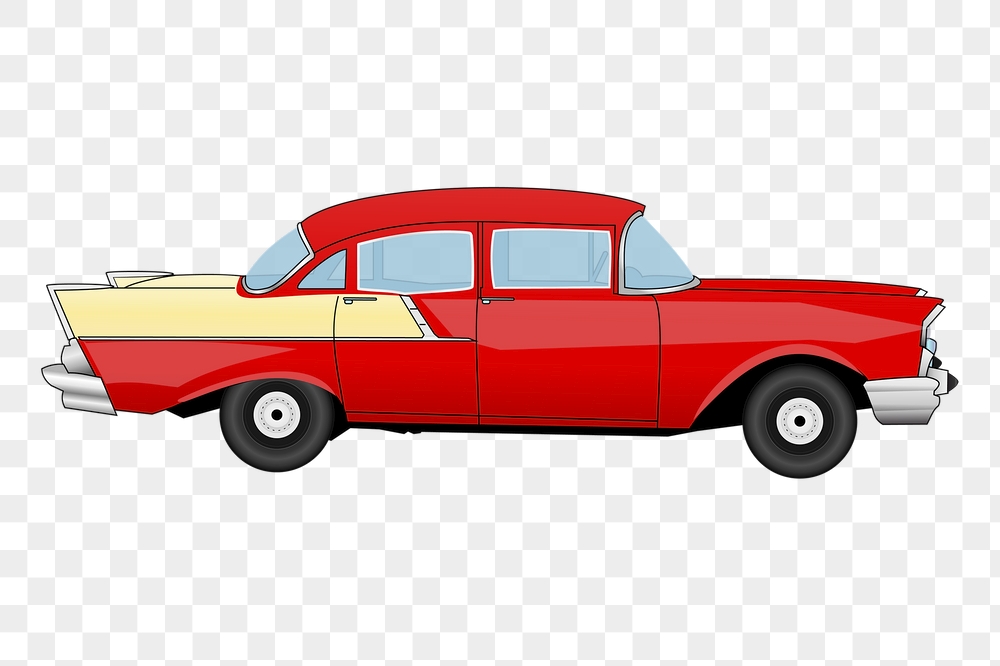 Classic car png sticker, vehicle | Free PNG - rawpixel