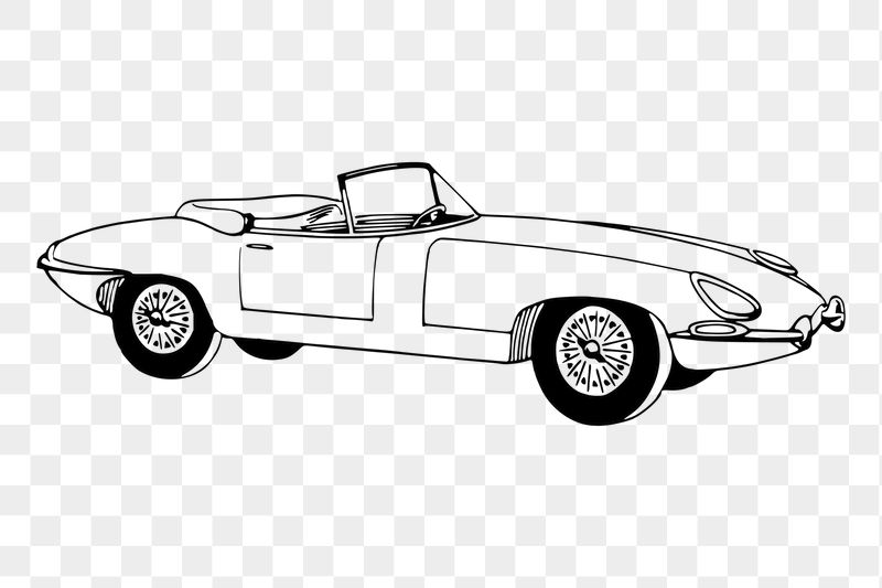 Classic car png sticker, vintage | Free PNG - rawpixel