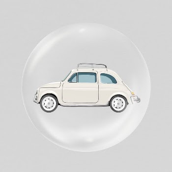 Classic car sticker, vehicle in bubble, | Free PSD - rawpixel