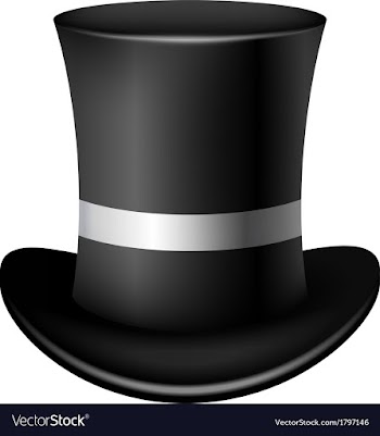 Classic cylinder hat on a white background vector image