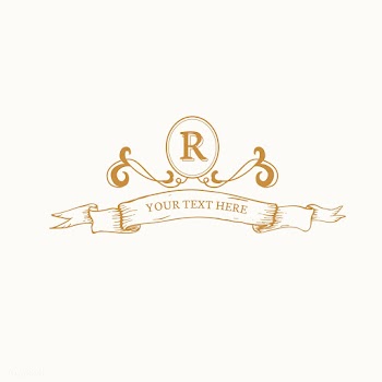 Classic emblem with initial | Free stock vector - 579304