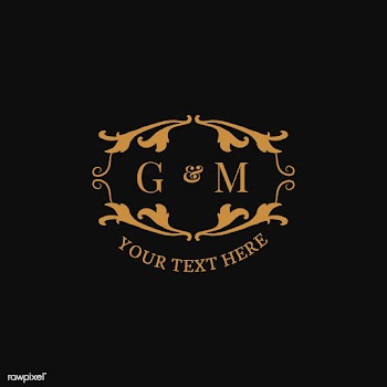 Classic emblem with initial | Free stock vector - 579323