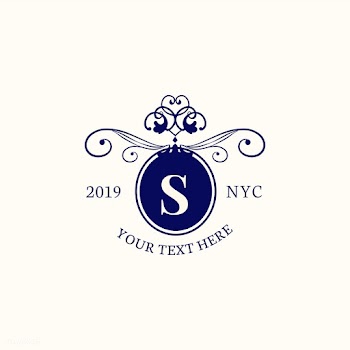 Classic emblem with initial | Free stock vector - 579338