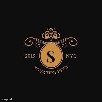 Classic emblem with initial | Free stock vector - 579350