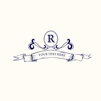 Classic emblem with initial | Free stock vector - 579353