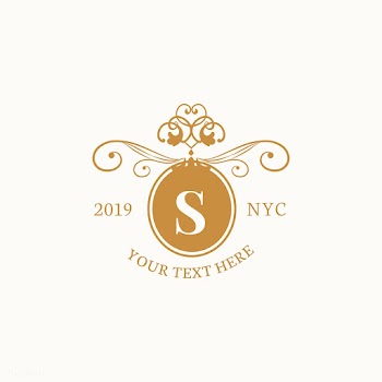 Classic emblem with initial | Free stock vector - 579386