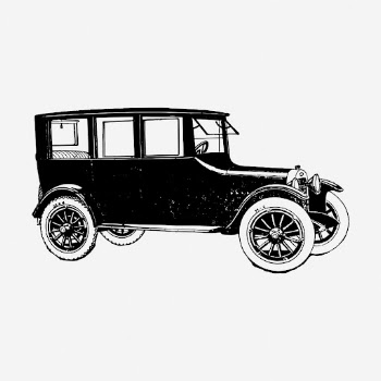 Classic family car hand drawn | Free Photo - rawpixel