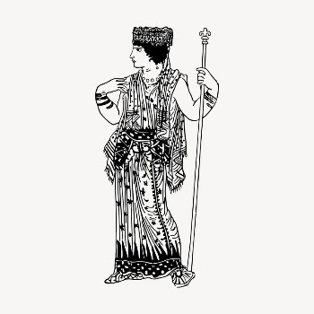 Classic Greek woman clipart, vintage | Free Vector - rawpixel