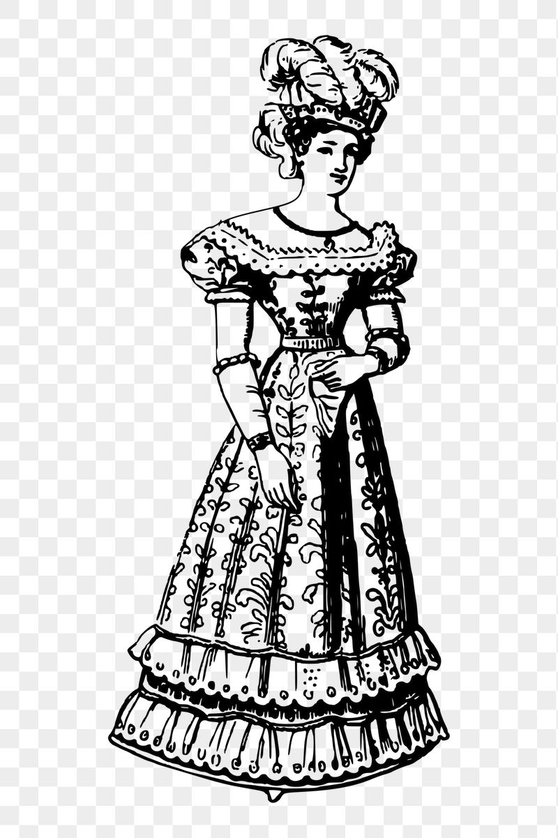 Classic lady png sticker illustration, | Free PNG - rawpixel