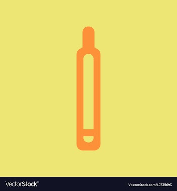 Classic medical thermometer vector image