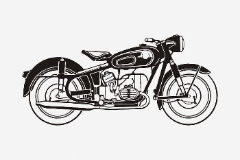 Classic motorcycle drawing, vehicle illustration. | Free Photo - rawpixel