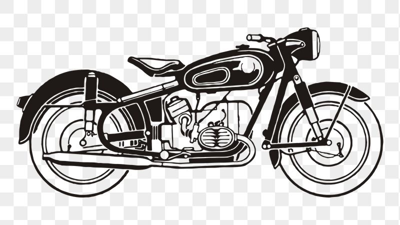 Classic motorcycle png sticker, vehicle | Free PNG - rawpixel