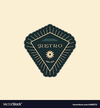 classic retro badge design very printable icon