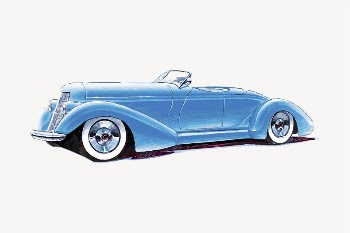 Classic speedster car clipart, vehicle | Free Vector - rawpixel