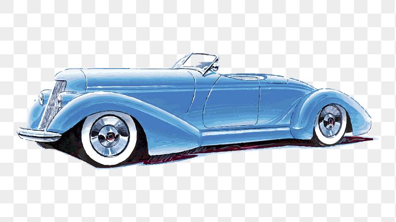Classic speedster png car sticker, | Free PNG - rawpixel