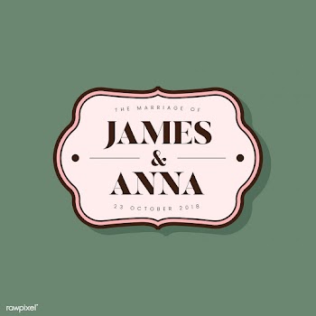 Classic style wedding invitation badge | Free stock vector - 464536