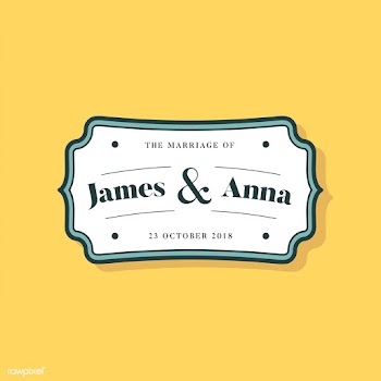 Classic style wedding invitation badge | Free stock vector - 464547