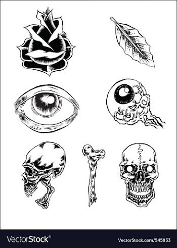 Classic tattoos vector image
