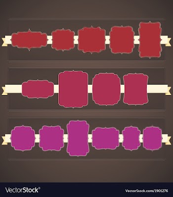 Classic Vintage Frames Set 1 vector image