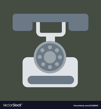Classic vintage retro dial telephone are ringing vector image